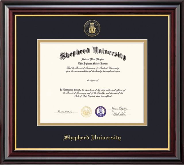Shepherd University 11'' x 14'' Windsor Diploma Frame