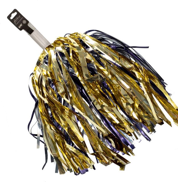Shepherd University Short Stick Shimmer Pom