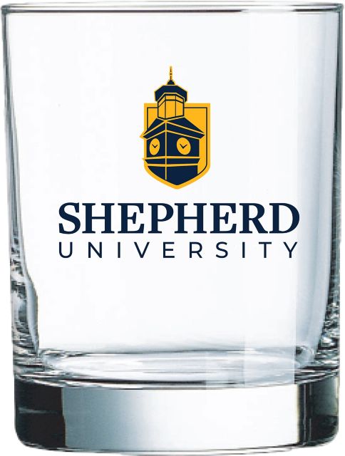 Shepherd University Double Old Fashioned 14 oz. Glass