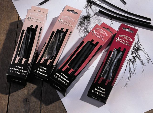 CHARCOAL VINE MEDIUM 12/BOX