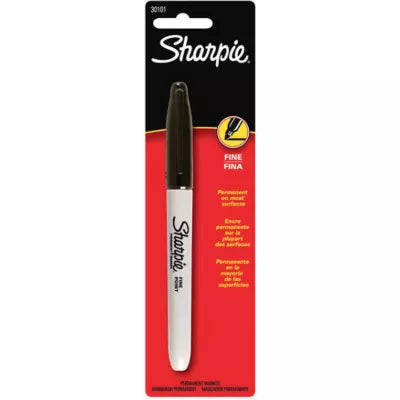 MARKER/BLK FINE SHARPIE - New (SKU: 26186)