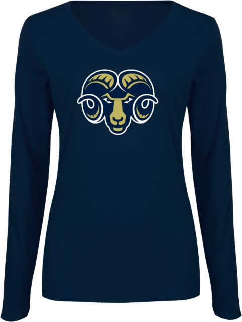 Shepherd Womens Long Sleeve V Neck Tee Ram Head - ONLINE ONLY