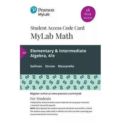 MyLab Math with Pearson eText Access Code for Elementary & Intermediate Algebra